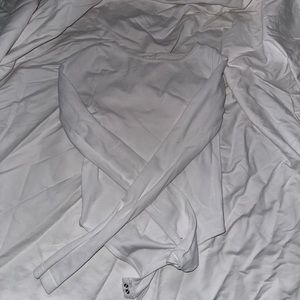 White Free People Bodysuit